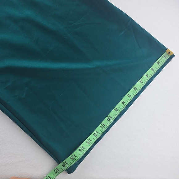  Sleeveless Teal Green Cowl Neck‎ Wide Leg Jumpsuit Culotte Women\'s Size 10